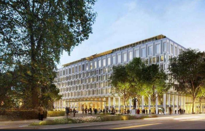 The Chancery Rosewood hotel at 30 Grosvenor Square Mockup